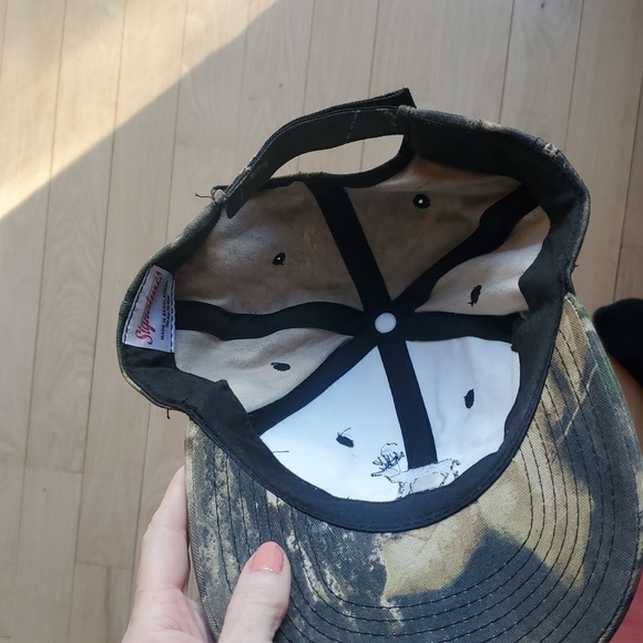 Signature‎ Embroidered "Grandpa's Hunting Cap" Camo Baseball Cap with Deer Logo - Picture 4 of 5